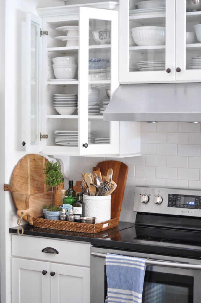 Tips & Ideas For How To Organize Glassware in your Kitchen Display Cabinet